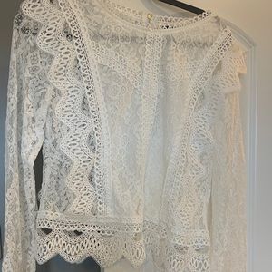 Shein White Lace Blouse - NEW